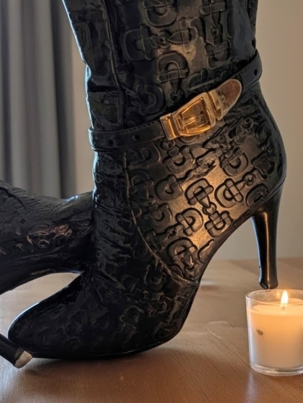 Gucci Monogram Boots